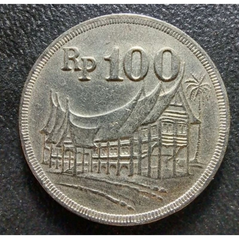 Uang Kuno Koin 100 Rupiah 1973 (Tebal)