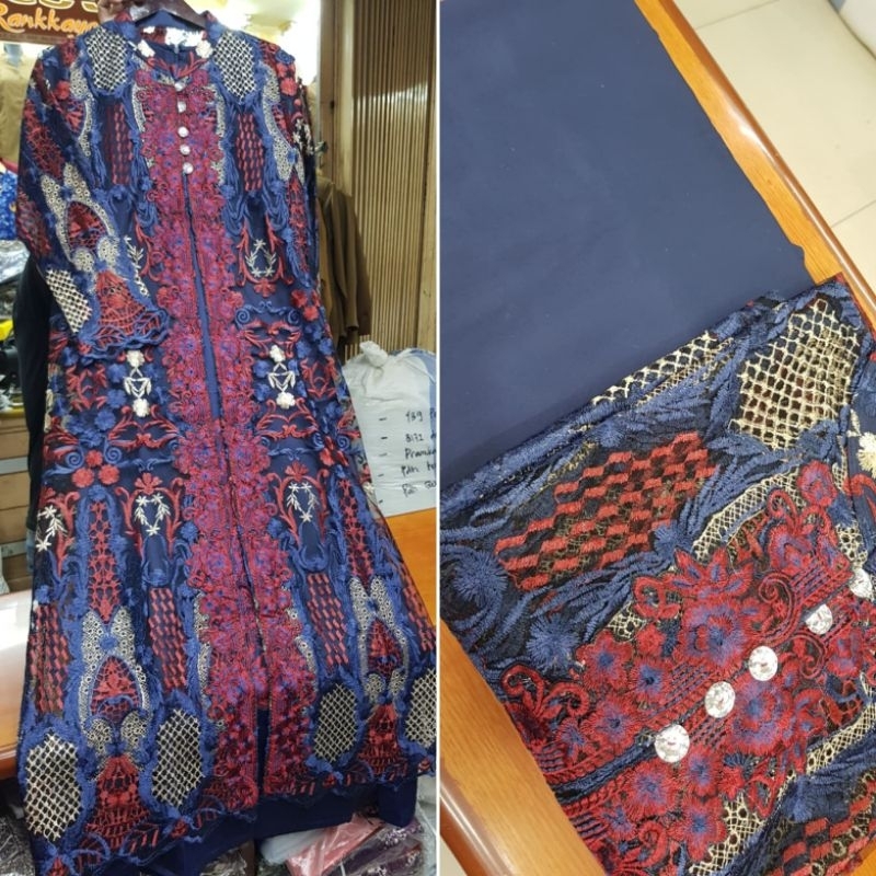 Gamis Cardigan Brukat Andjani Original Butik