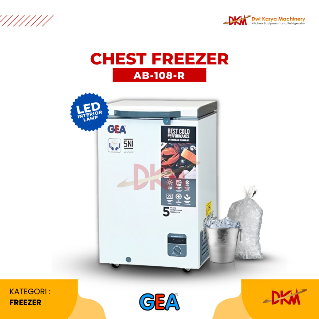 CHEST FREEZER GEA AB-108/FREEZER BOX 100Liter GEA AB 108R/FREEZER GEA AB 108