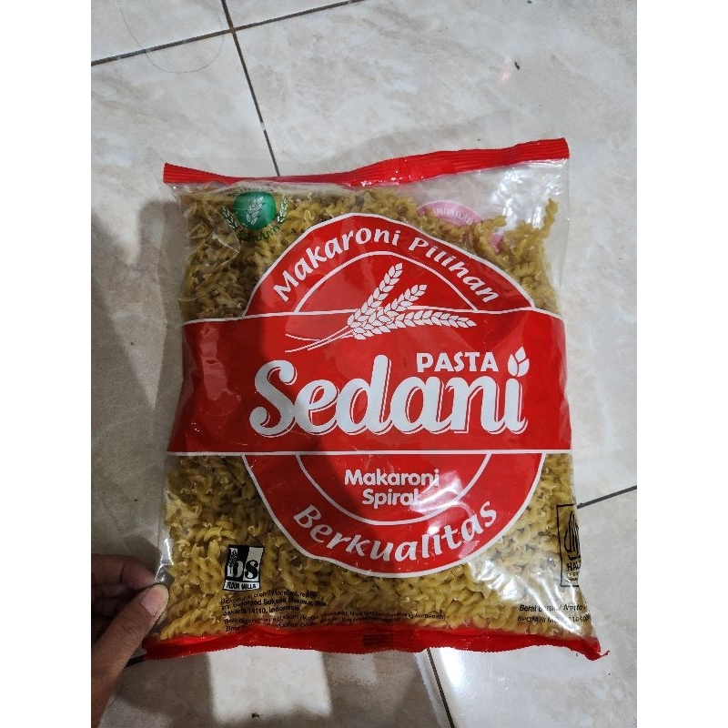 

MAKARONI spiral mentah "SEDANI" repack 1/4kg