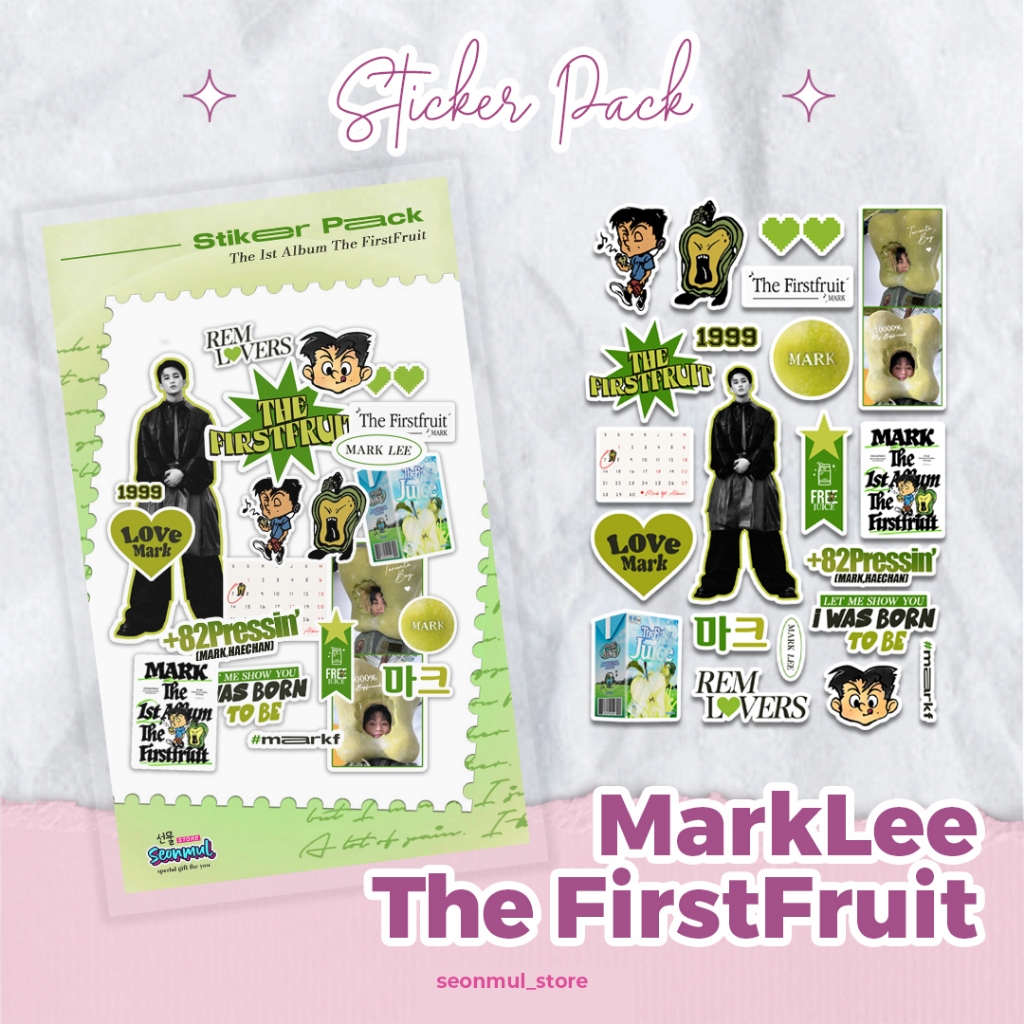 

STICKER MARK NCT 1999 'THE FIRSTFRUIT' / STIKER KPOP / Sticker Die Cut / Sticker Deco Kpop