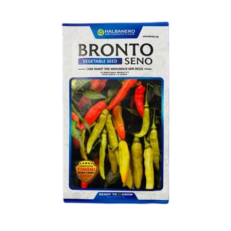 

BRONTOSENO GEN 50121 Benih cabai rawit tipe merunduk isi 10gr