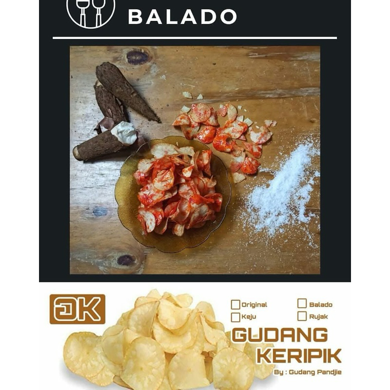 

Keripik Singkong Rasa Balado 250Gram