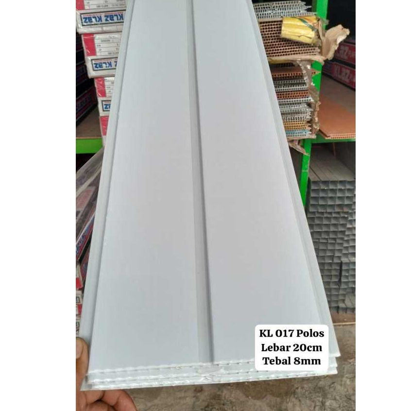 Plafon Pvc Minimalis Glossy Putih Nat Polos