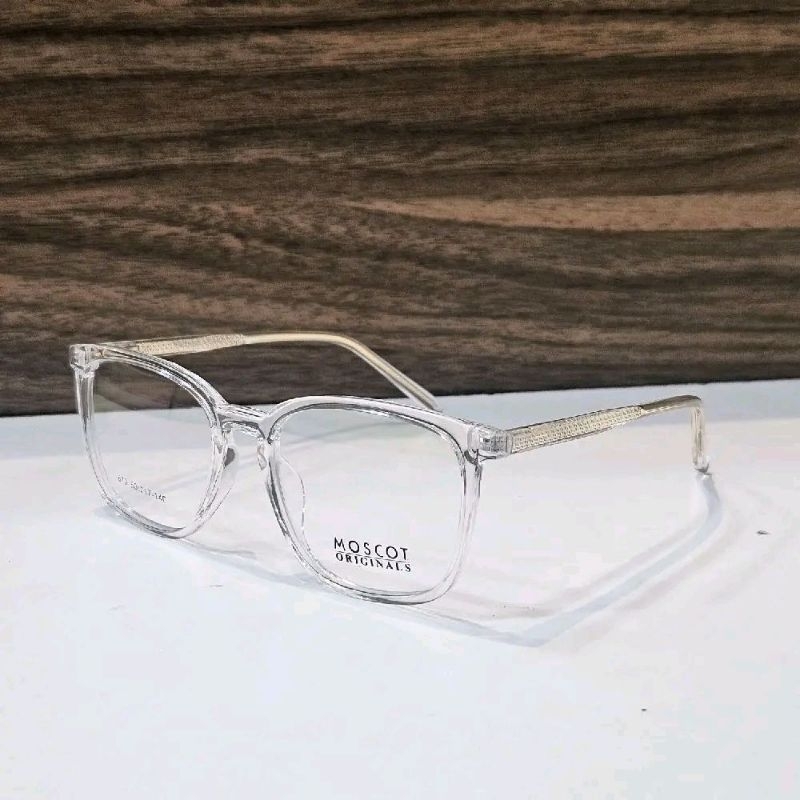 frame kacamata pria wanita kotak moscot 810 transparan bening