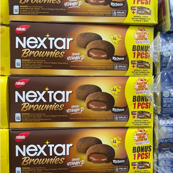 

NABATI NEXTAR Box isi 10 pcs - Brownies Cokelat Nanas Blueberry [All Variant]