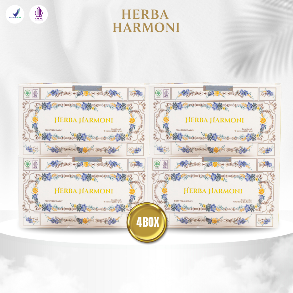 

Teh Rimpang Herba Harmoni Minuman Jamu Instan Herbal Rempah Pelancar Haid 4 Box Detox Tubuh Imunitas