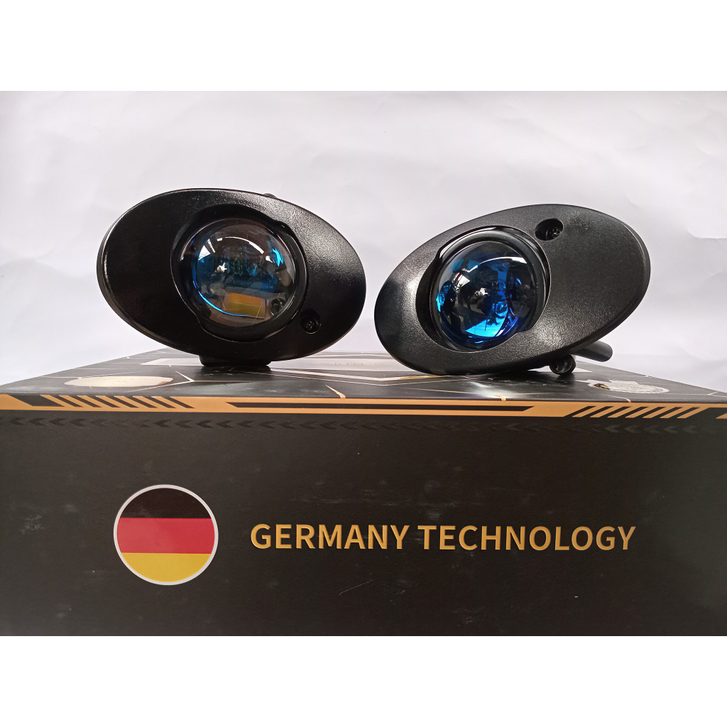 BILED Foglamp 2 inch 3 Warna Devil Eye Breket Oval 2 Inch Foglamp Brio Jazz Mobilio