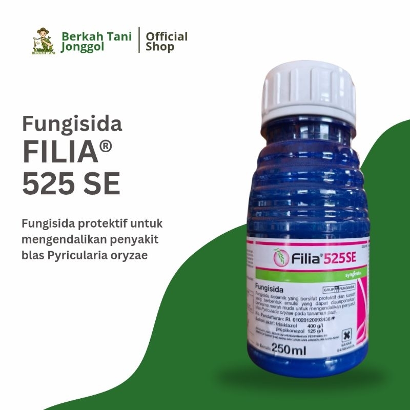 Fungisida Filia 250ml Original Obat Pembasmi Penyakit Blas Pada Tanaman Padi FILIA 525 SE