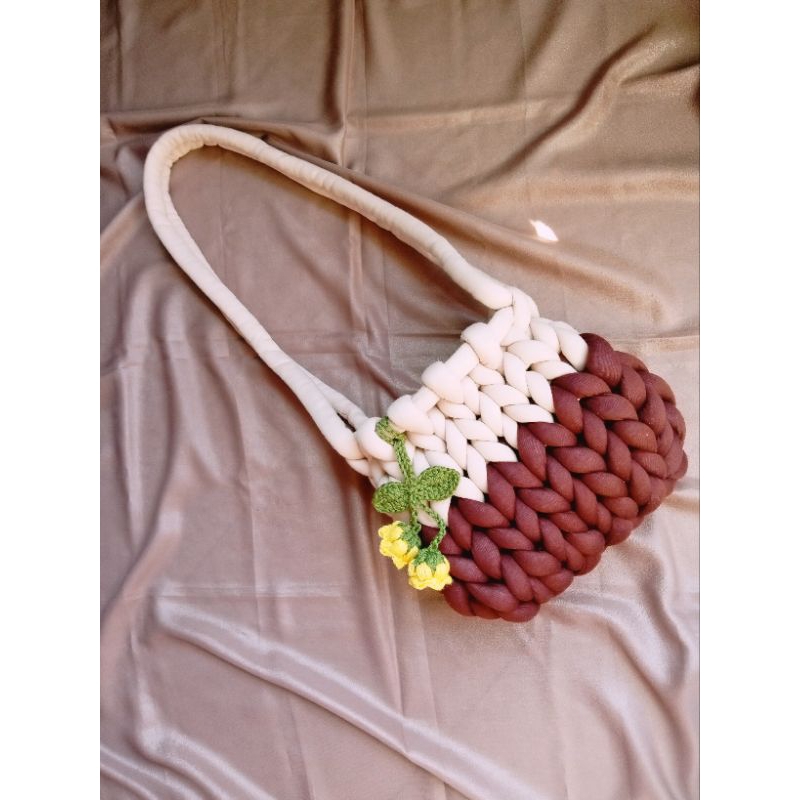 crochet bag chunky//tas rajut chunky//tas rajut handmade 100%