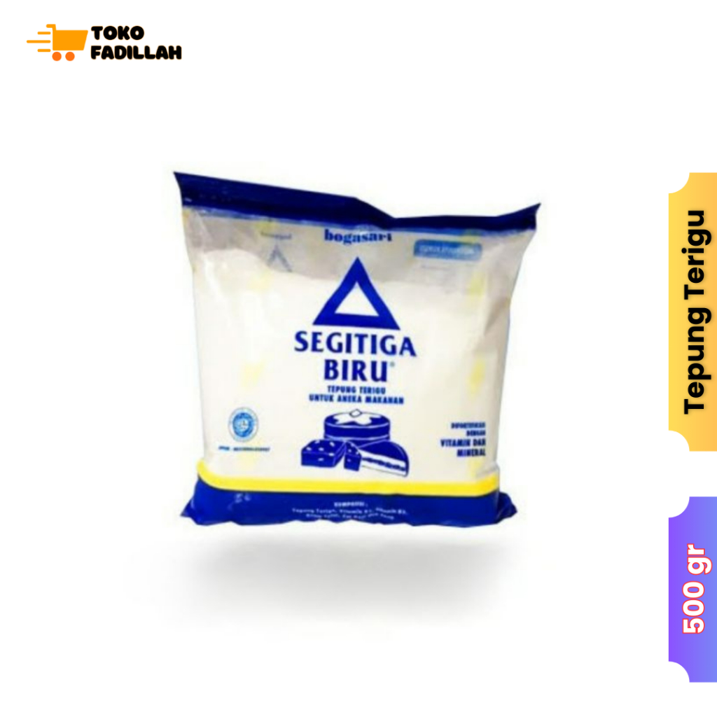 

Tepung Terigu Segitiga Biru 500 gr (1/2 kg)