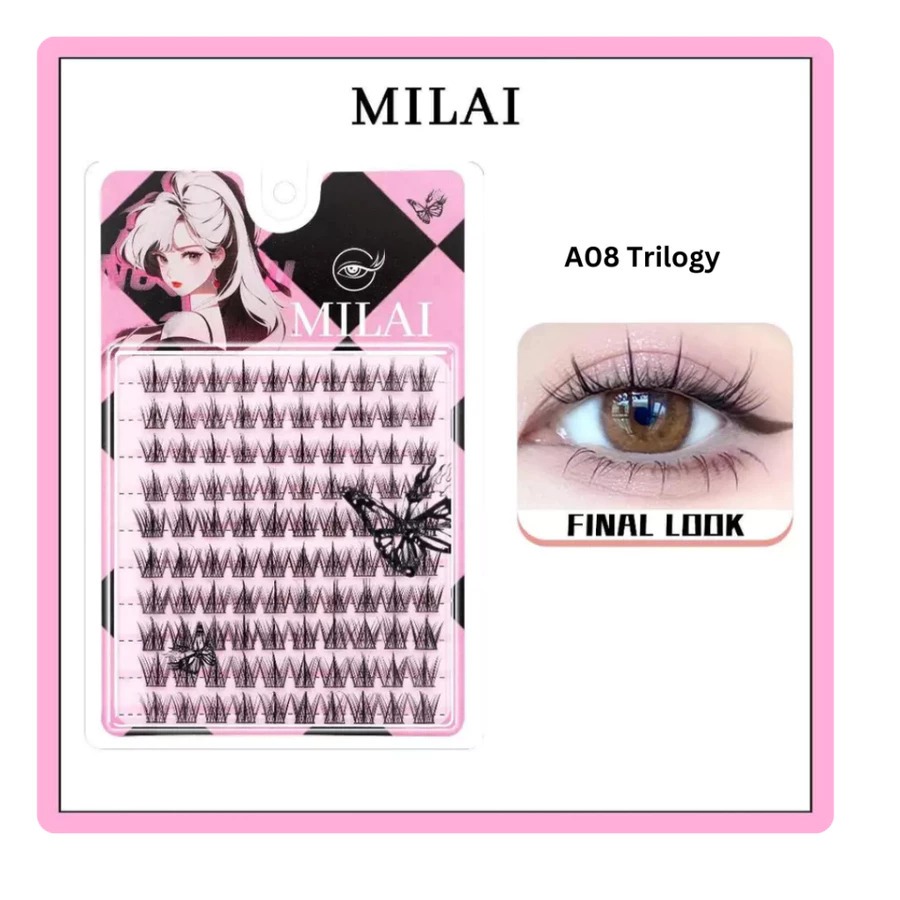 MILAI Bulu Mata korean look || Bulu Mata Palsu - Eyelash Extension