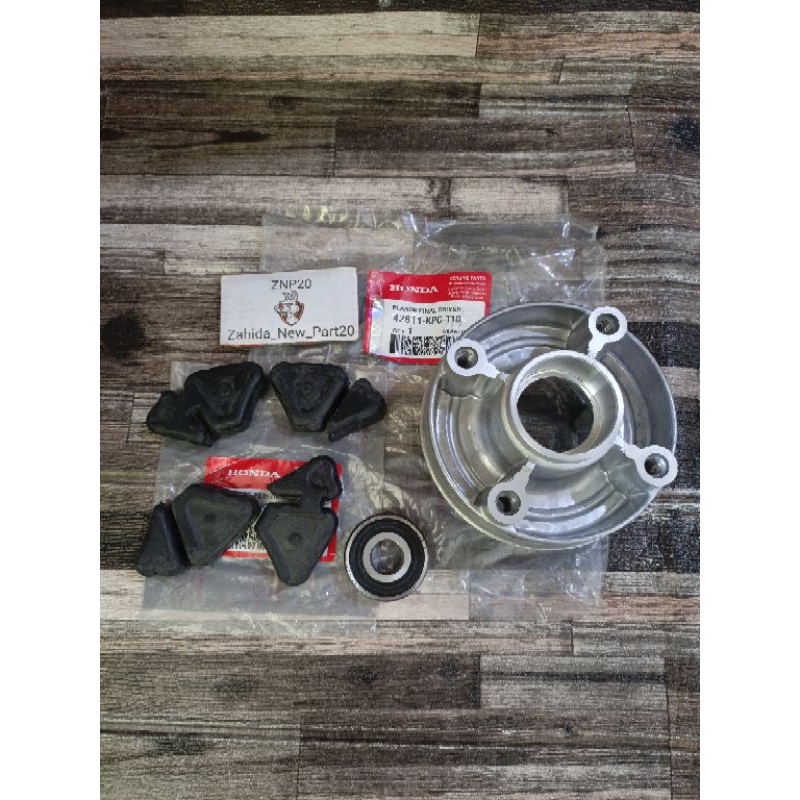 Nap gear dudukan gear set karet+Bearing nap gear Supra x 125 dd CS1 Supra x 125 helm in Blade New ko