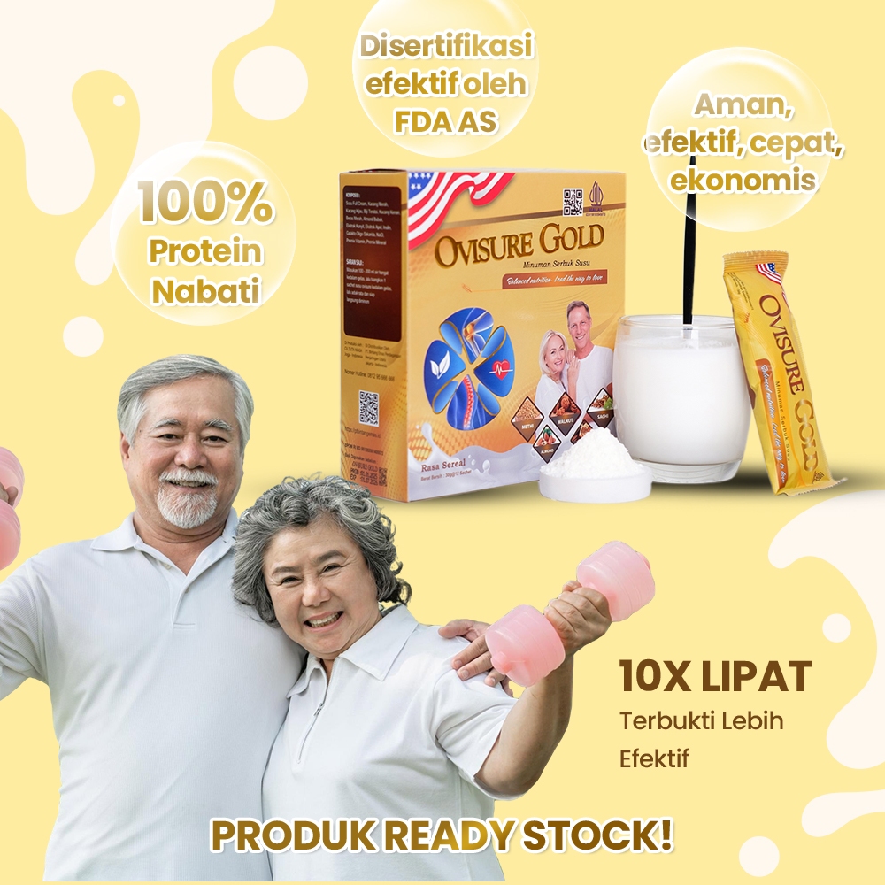 

OVISURE GOLD – 100% Original | Paket 4 Box Susu Kesehatan Tulang & Sendi Asli dari Amerika, Bantu Atasi Nyeri Lutut, Tulang & Sendi