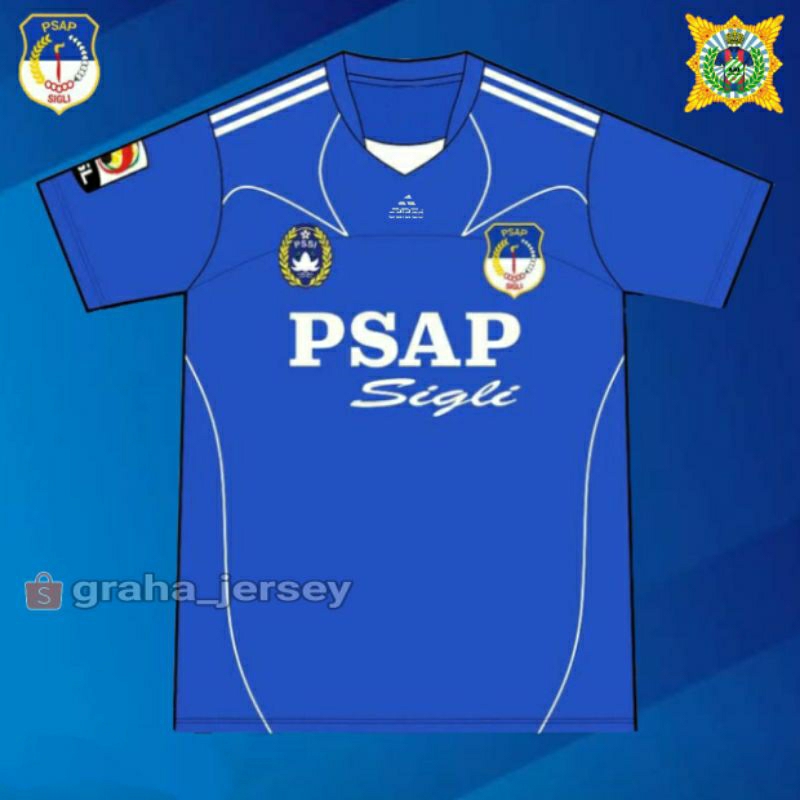 Jersey PSAP Sigli Home 2011 Liga ISL Biru Full PRINTING Retro Remake Lokal