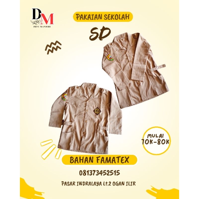 Seragam Sekolah BAJU PRAMUKA CEWEK SD