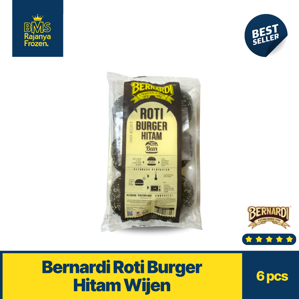 

Bernardi Roti Burger Hitam Isi 6 - Official Black Bread