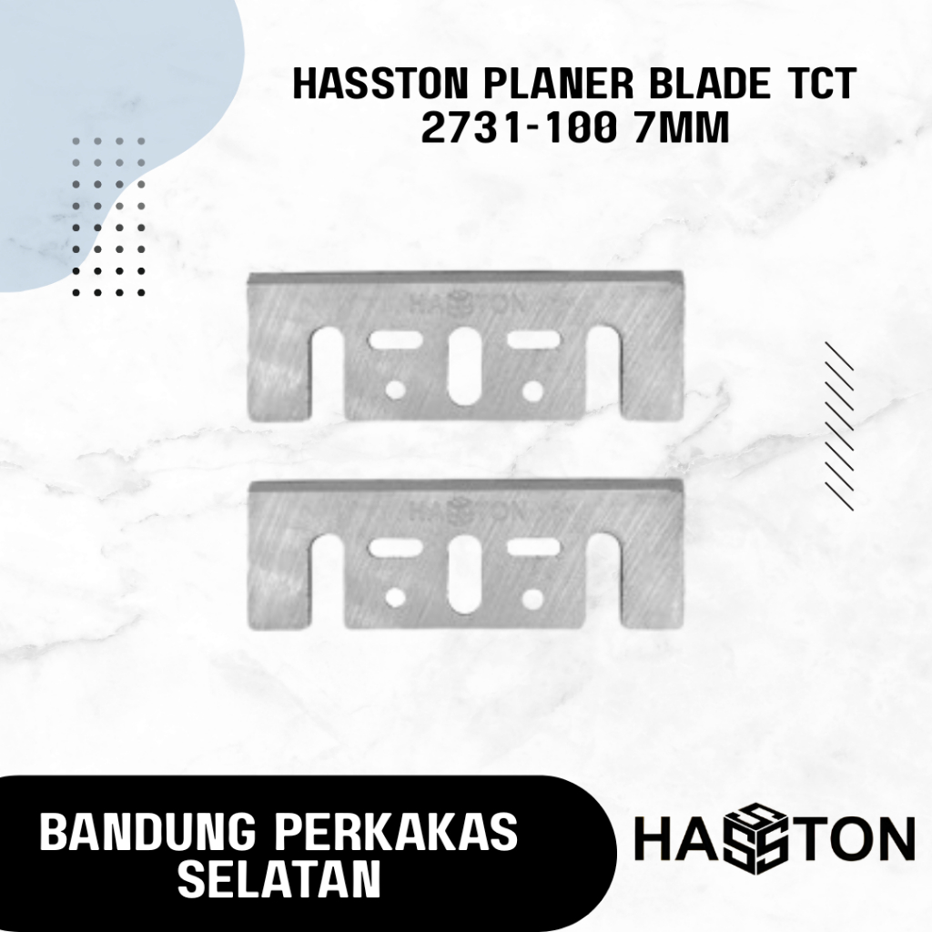 

HASSTON Planer Blade TCT - Mata Pisau Serut Sugu Pasah Ketam - 2731-100 7MM