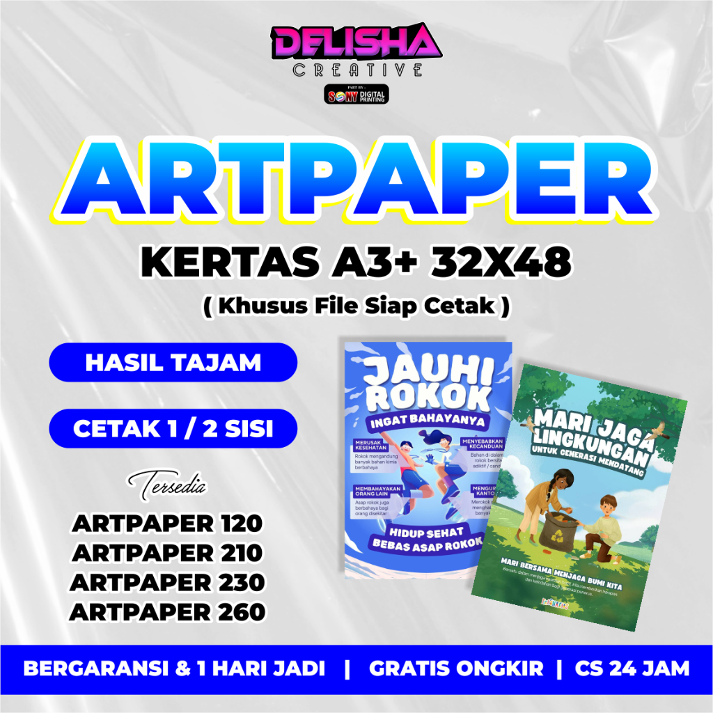 

Cetak Art Paper / Poster A3+