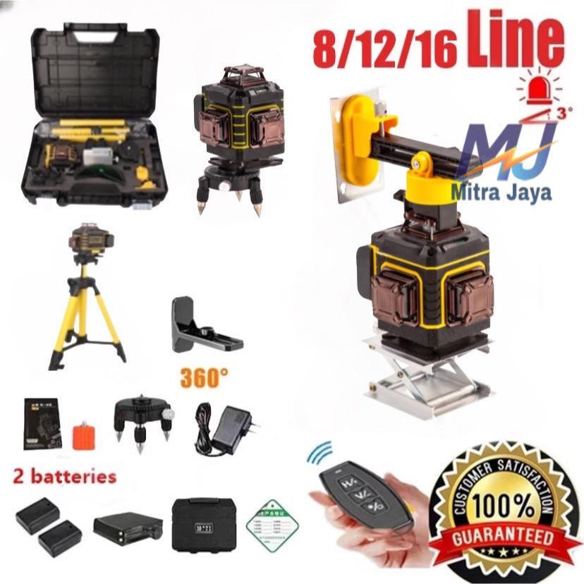 Laser Level Bangunan Waterpass Laser Keramik Laser Level Leveling 4d 16 line Digital Meteran Laser L