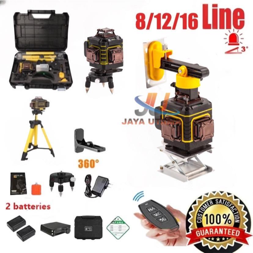 Laser Level Bangunan Waterpass Laser Keramik Laser Level Leveling 4d 16 line Digital Meteran Laser L