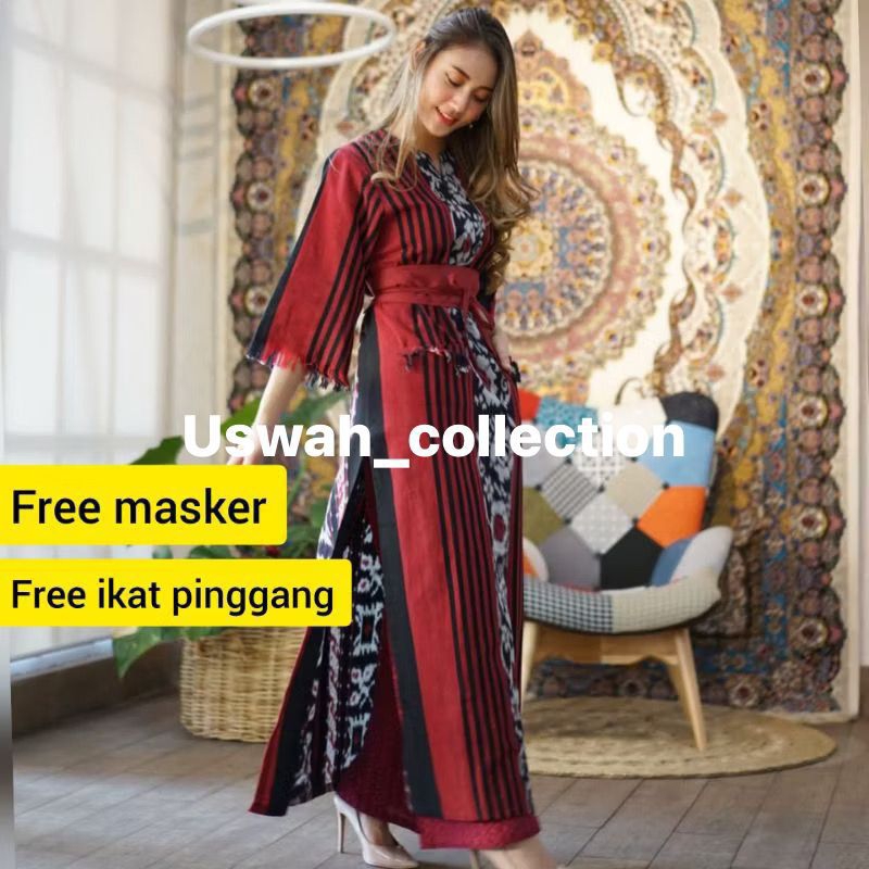 dress tenun dress etnik gamis tenun gamis etnik baju kondangan baju tenun baju etnik original