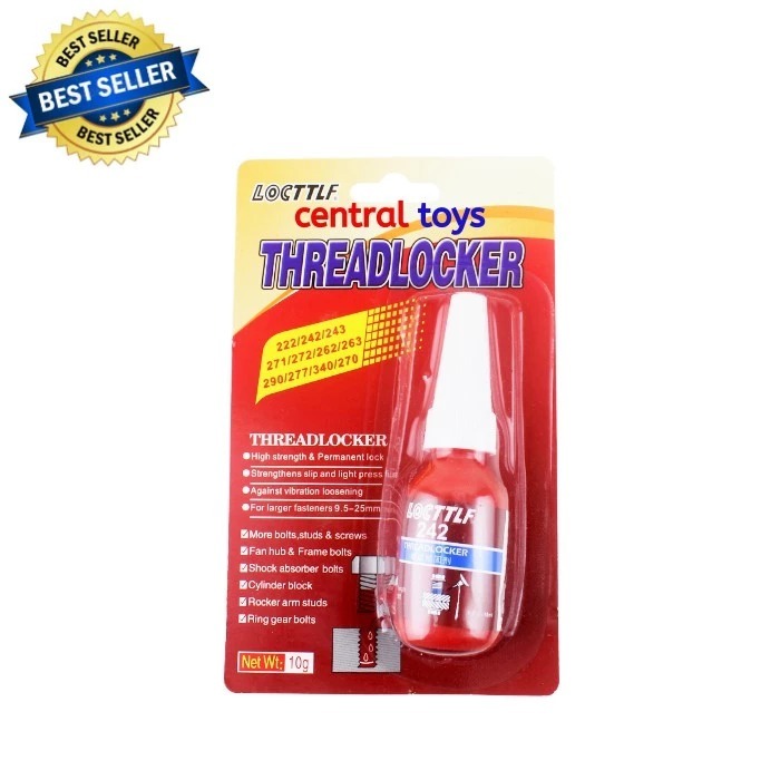 Lem baut LOCTTLf 242 10ml high strenght threadlocker rc car brushless