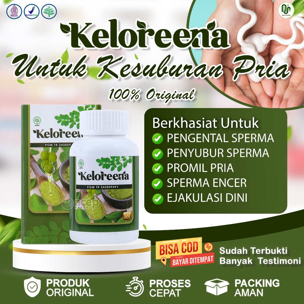 Obat Pengental sperma, Sperma Encer, Azoospermia, Ejakulasi Dini, Promil Pria Kapsul Daun Kelor