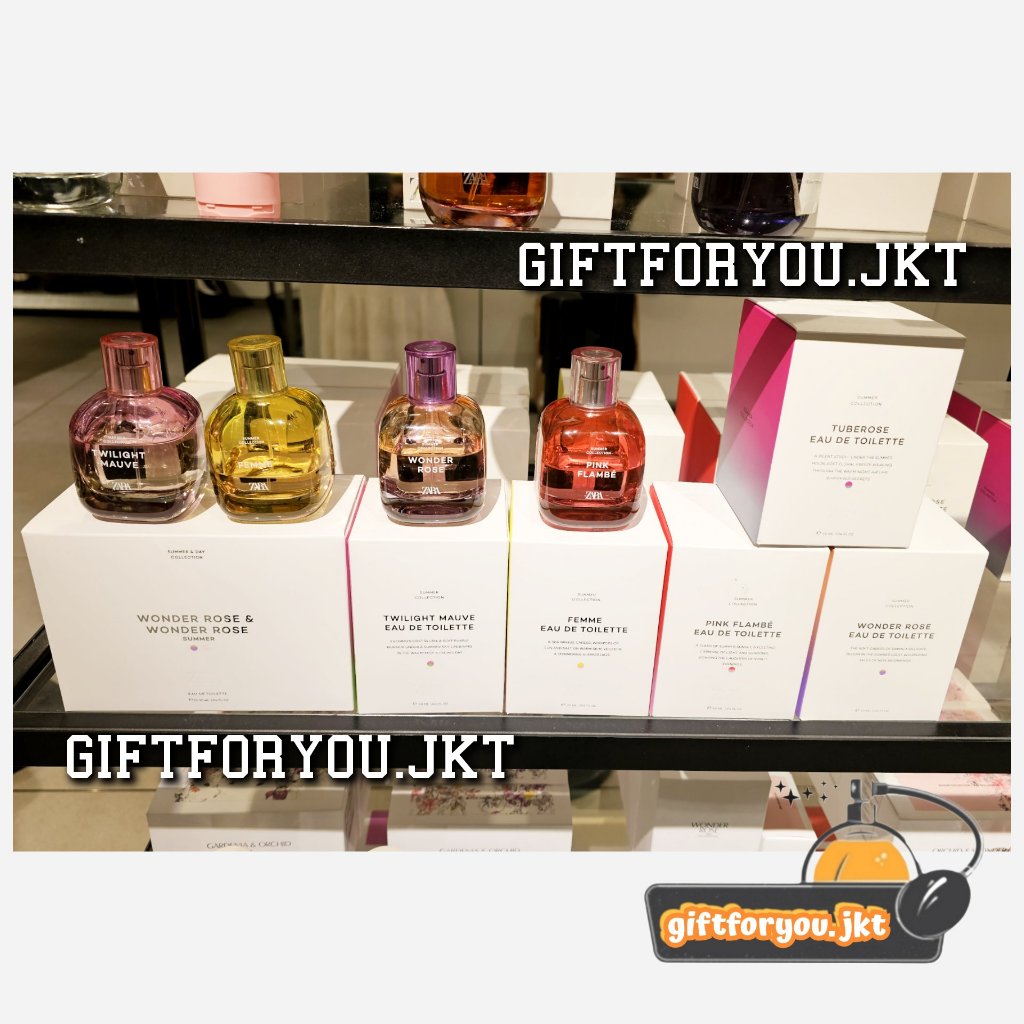 Parfum Zara Summer / Winter Edition Wonder Rose Femme Tuberose Twilight Mauve Pink Flambe 90 ml EDP 