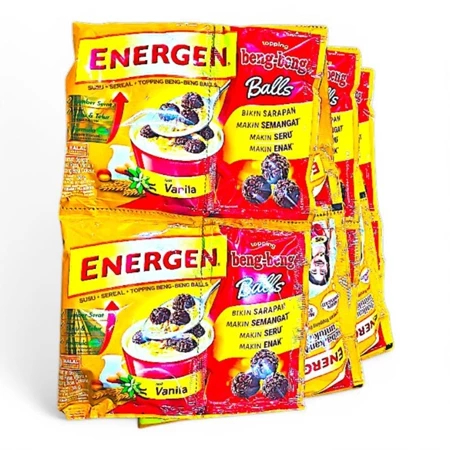 

BEST SELLLER ENERGEN VANILA COKLAT JAGUNG JAHE KACANG IJO KURMA CHAMPION