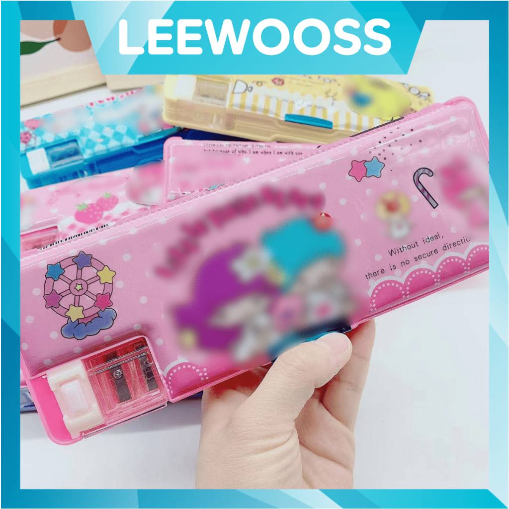 

Leewooss S5984 Kotak Pensil Kotak Pensil Anak Dilengkapi Rautan Kotak Pensil Lucu Kotak Pensil Magnet 2 Sekat