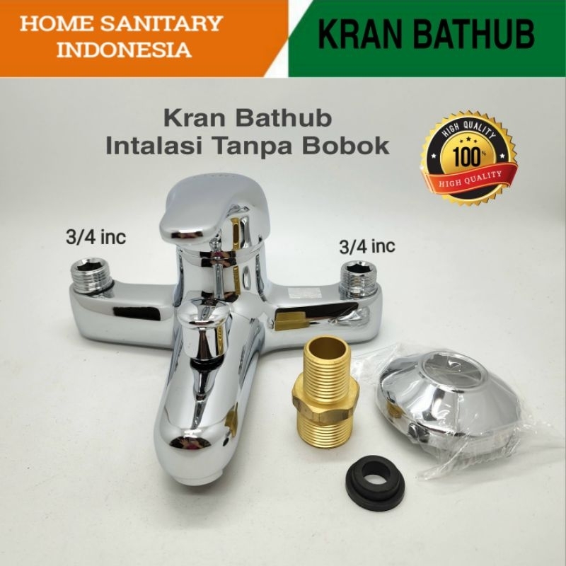 Kran Shower Mixer instan / Kran Bathub Cello 082 Panas Dingin tanpa bobok / keran air instalasi luar