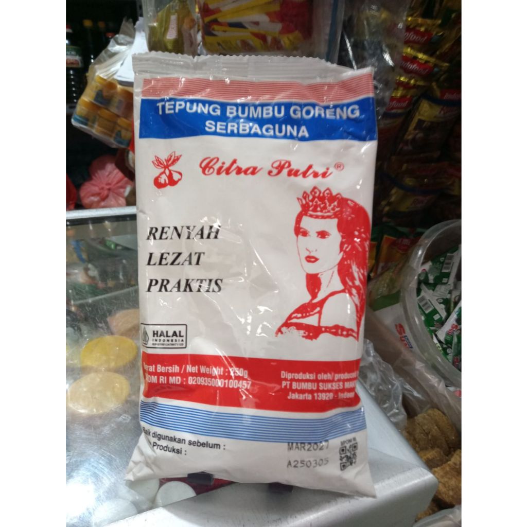 

Tepung Bumbu Goreng Citra Putri 250gr