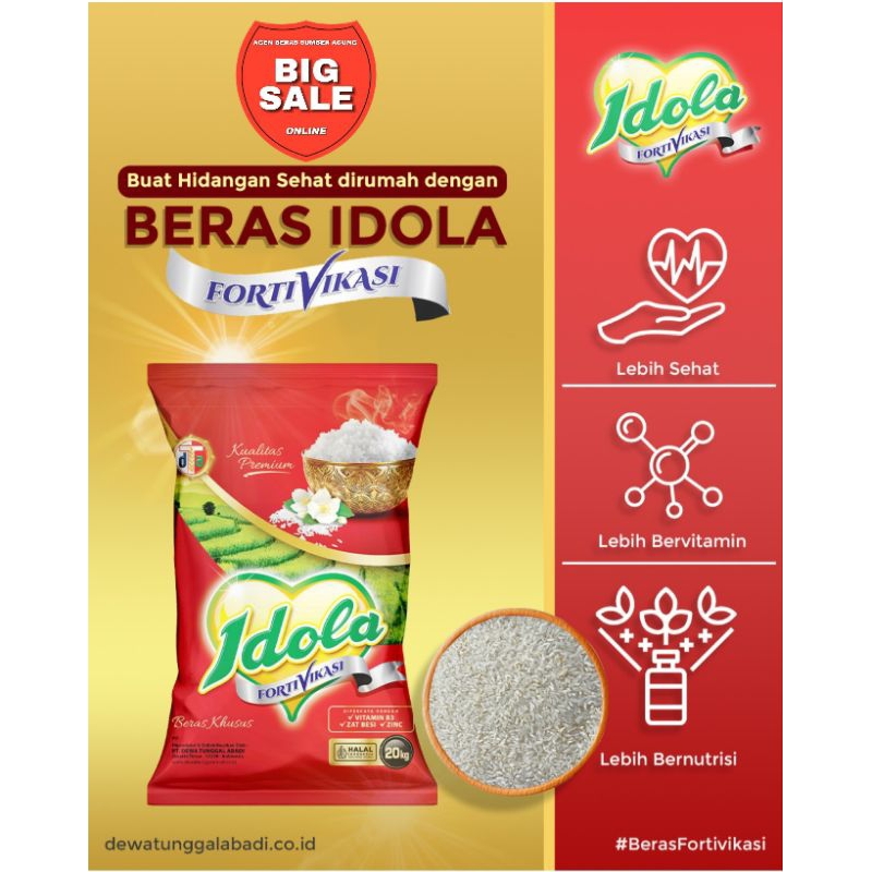 

beras idola fortivikasi enak pulen dan premium
