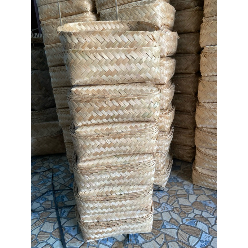 besek bambu 25x25 termurah,box catering makanan,hampers,dll