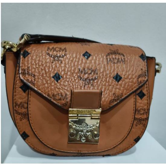 Tas PL MCM Mini Patricia Round Crossbody Bag