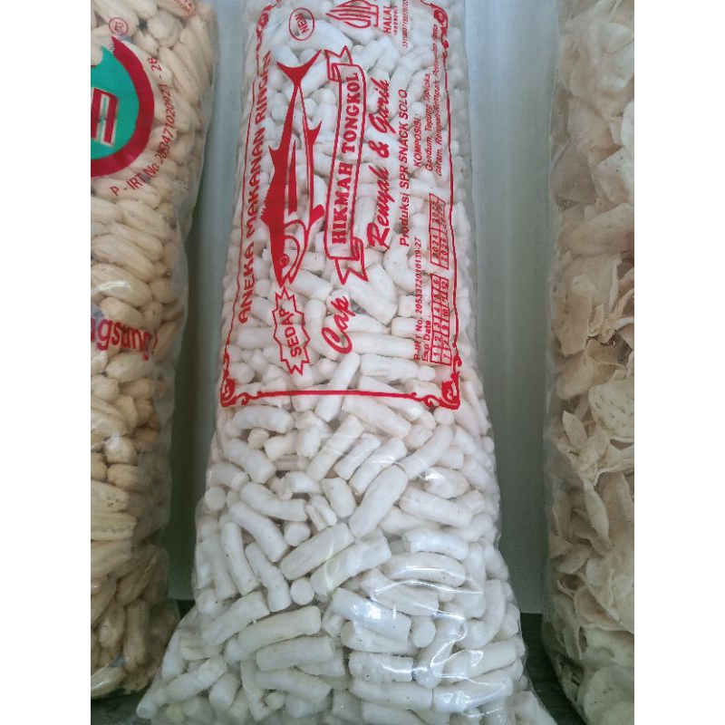 

krupuk tongkol original,gurih,enak 250gr,500gr(Snack kiloan)