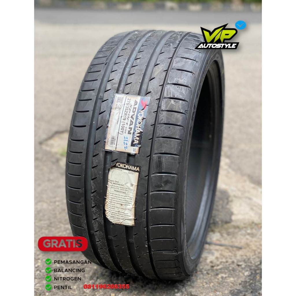 BAN MOBIL R19 - YOKOHAMA ADVAN SPORT -V105 100Y 275 35 R19 - BAN UKURAN 275/35 RING 19 - BAN TUBLESS