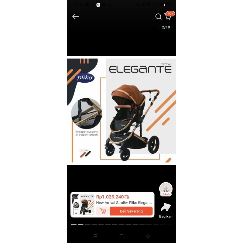 STROLLER PLIKO ELEGANTE