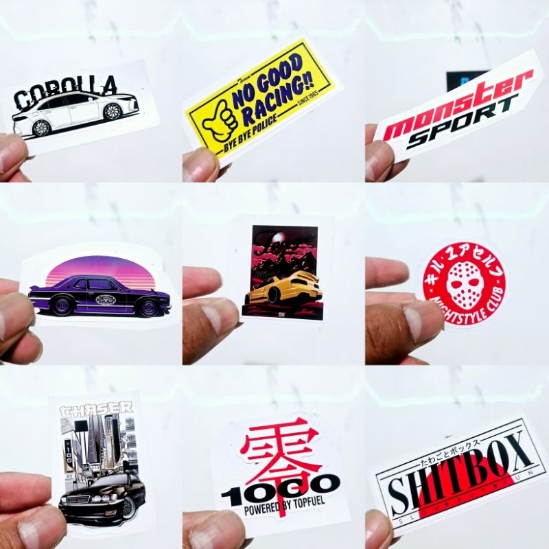 

Stiker Pack Japanese Domestic Market AesthethicVinyl Waterproof untuk Sticker Buku Journal Casing HP