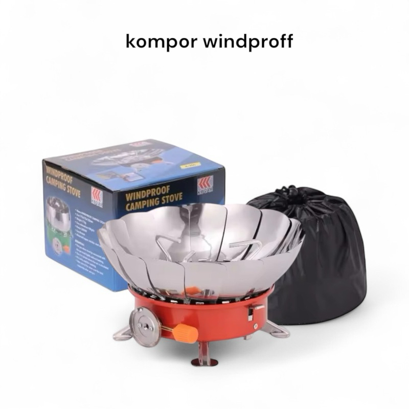 kompor camping winproff / kompor mendaki portabel kompor kembang covar anti angin