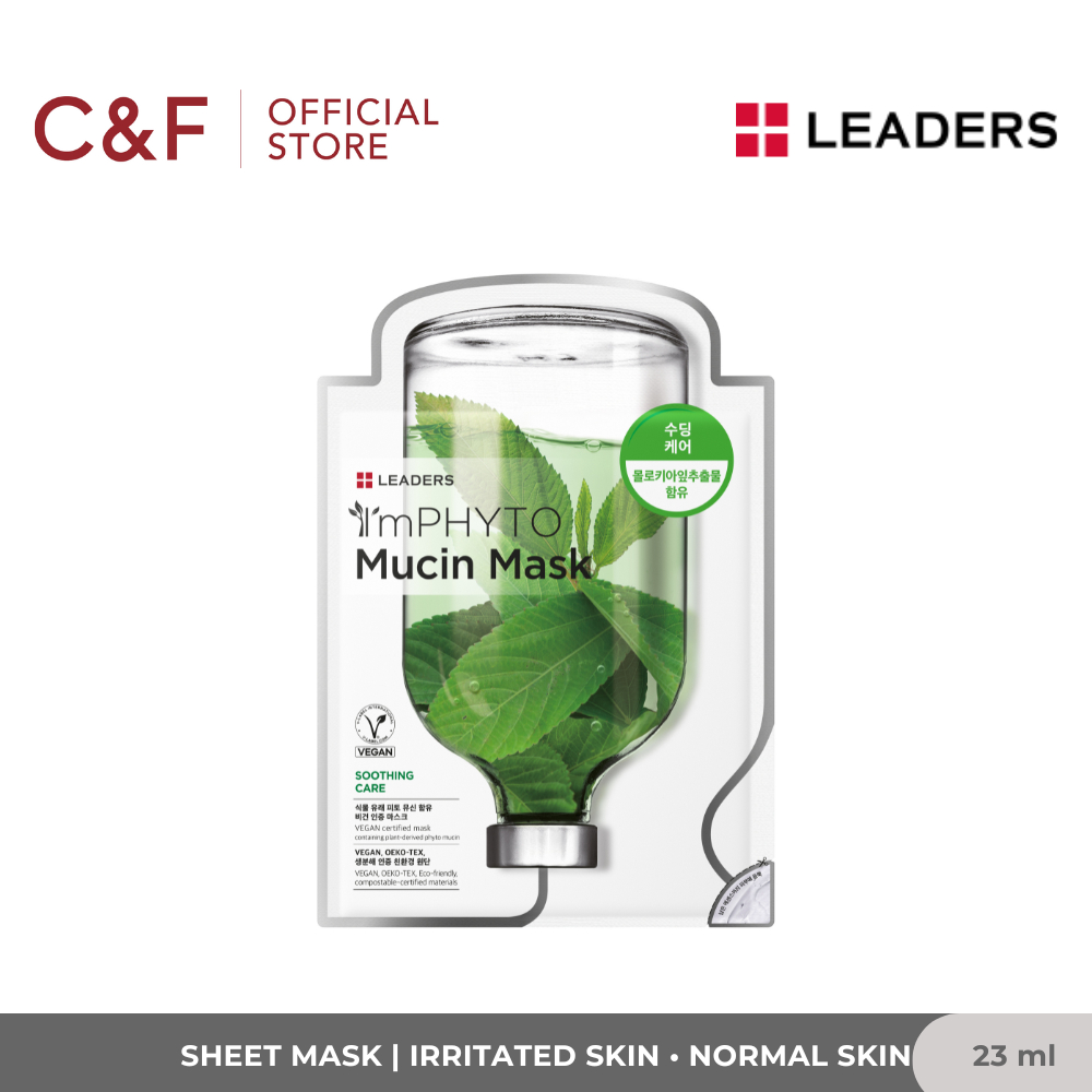 Leaders Imphyto Mucin Sheet Mask 23 ml - Masker Wajah [NEW PACKAGING]