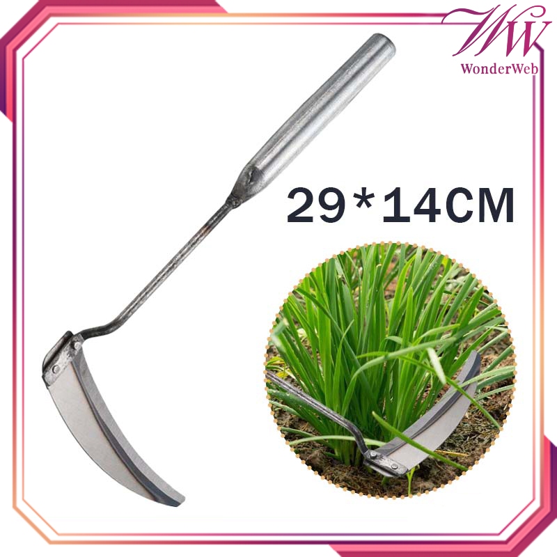 Sabit Potong Rumput 29cm Arit Rumput Baja Super Tajam Serbaguna Sabit Rumput Baja Alat Pemotong Rant