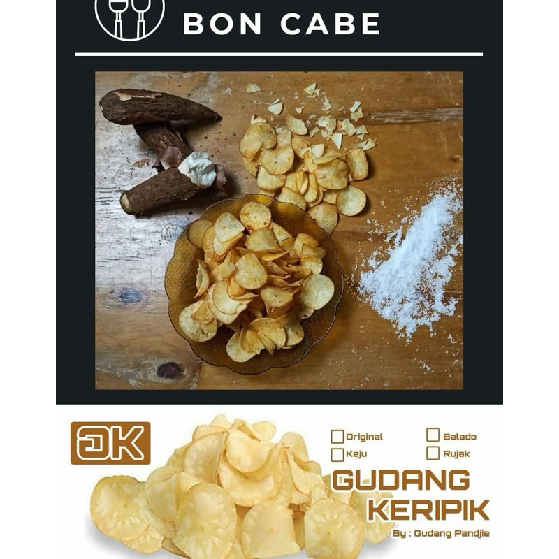 

Keripik Singkong Rasa Bon Cabe 250 gram