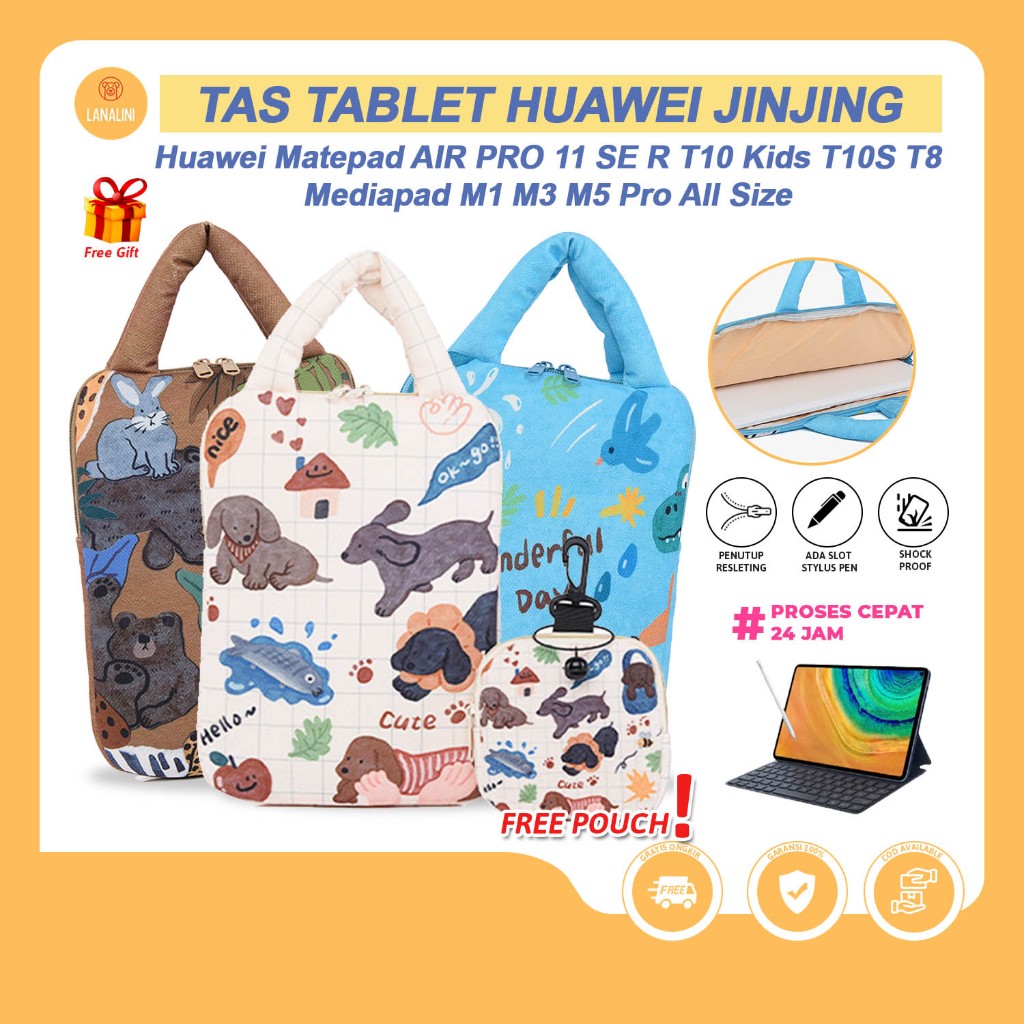 Tas Jinjing Tab Huawei MatePad 11.5S 2024 PaperMatte T8 T10 SE R Air Pro 11 12.2 13.2 11.5 11.5 10.4
