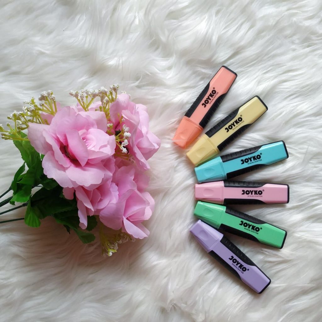 

Highlighter Penanda Berwarna Joyko/ Pastel Color/ Stabilo / penanda buku/paragraf