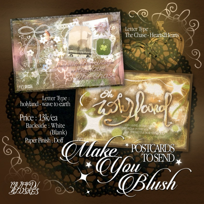 

make you blush ♡ postcard series : The Chase - Hearts2Hearts & holyland - wave to earth