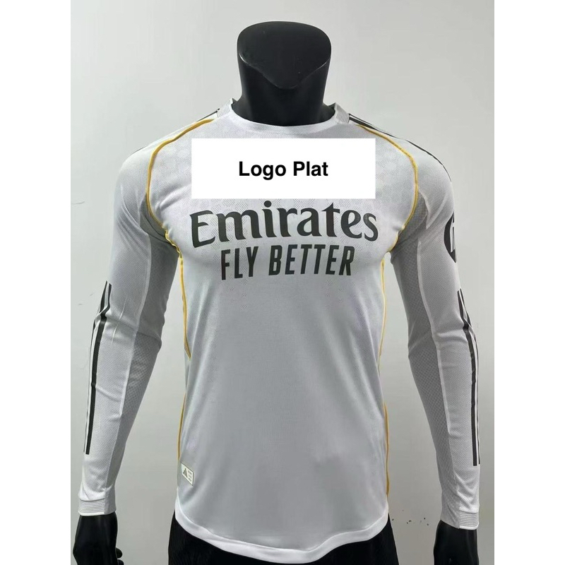 (LONG SLEEVE PLAYER ISSUE) JERSEY BOLA MADRID HOME PI LS 2026