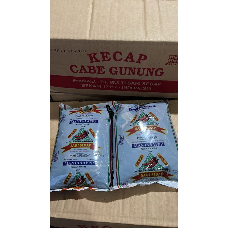 

KECAP MANIS BANTAL CABE GUNUNG 550ML 1KARTON/12PCS