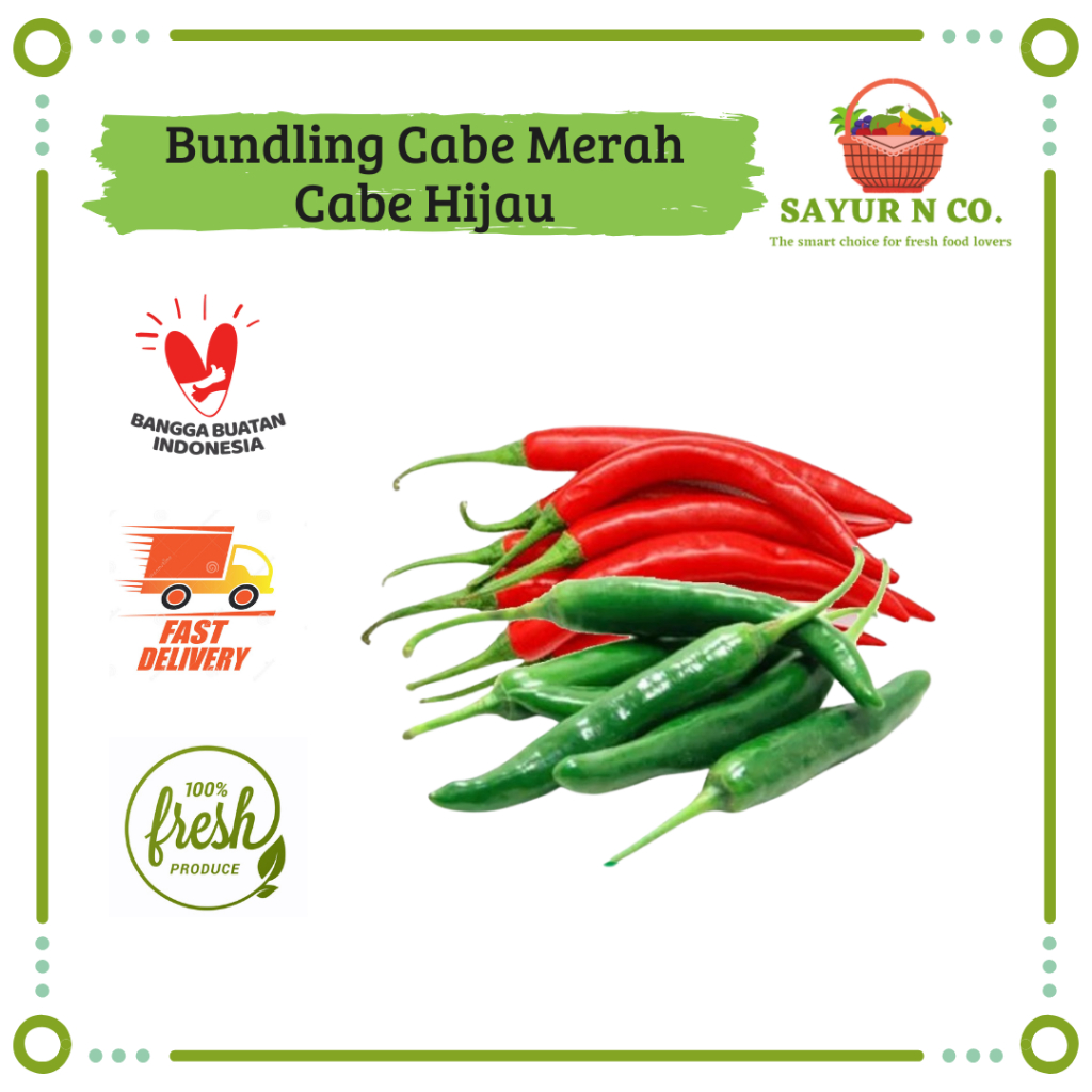 

Bundling Cabe Merah Besar - Cabe Hijau Besar | Sayur N Co Bekasi